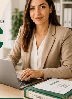 Professionista al computer, immagine dal profilo WAY